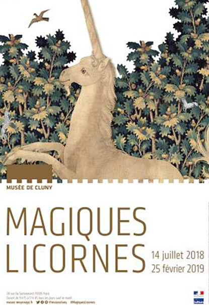 Exposition Magiques Licornes au Musée de Cluny à Paris