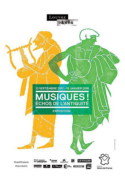 Exposition Musiques ! Échos de l'Antiquité au Musée du Louvre-Lens à Lens