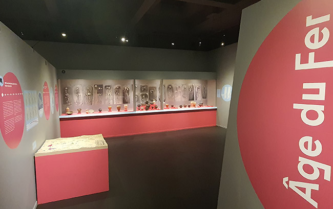 Exposition temporaire "Le temps de la Méridienne, 5000 ans d'Histoire sous l'autoroute A75" au Musée Bargoin de Clermont-Ferrand