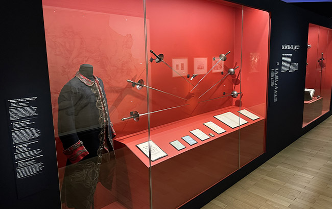 Exposition temporaire "Duels - L'art du combat" au Musée de l'Armée à Paris